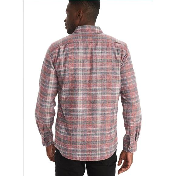 NWT Marmot Men's Fairfax Heathered Midweight Flannel Port Royal 2XL MSRP $85 - Picture 7 of 10